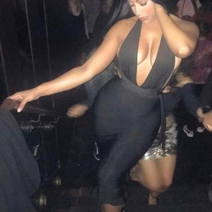 House of CB Black Bandage Skirt